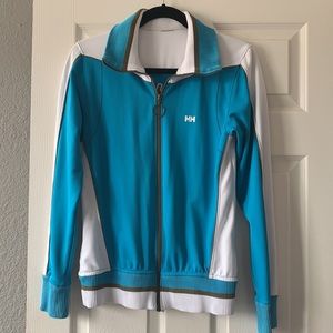 Helly Hanson blue & white zip up track jacket